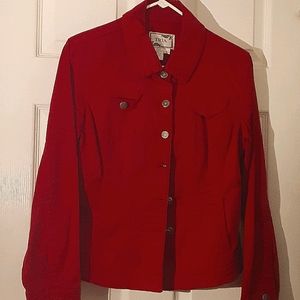 Red Button Up Jacket